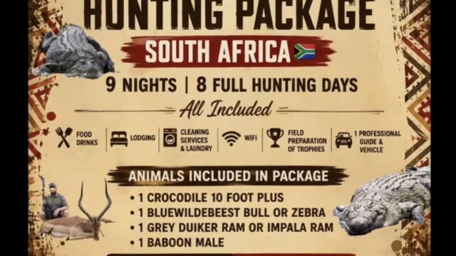 SJ Legend Safaris - South African Hunting Package